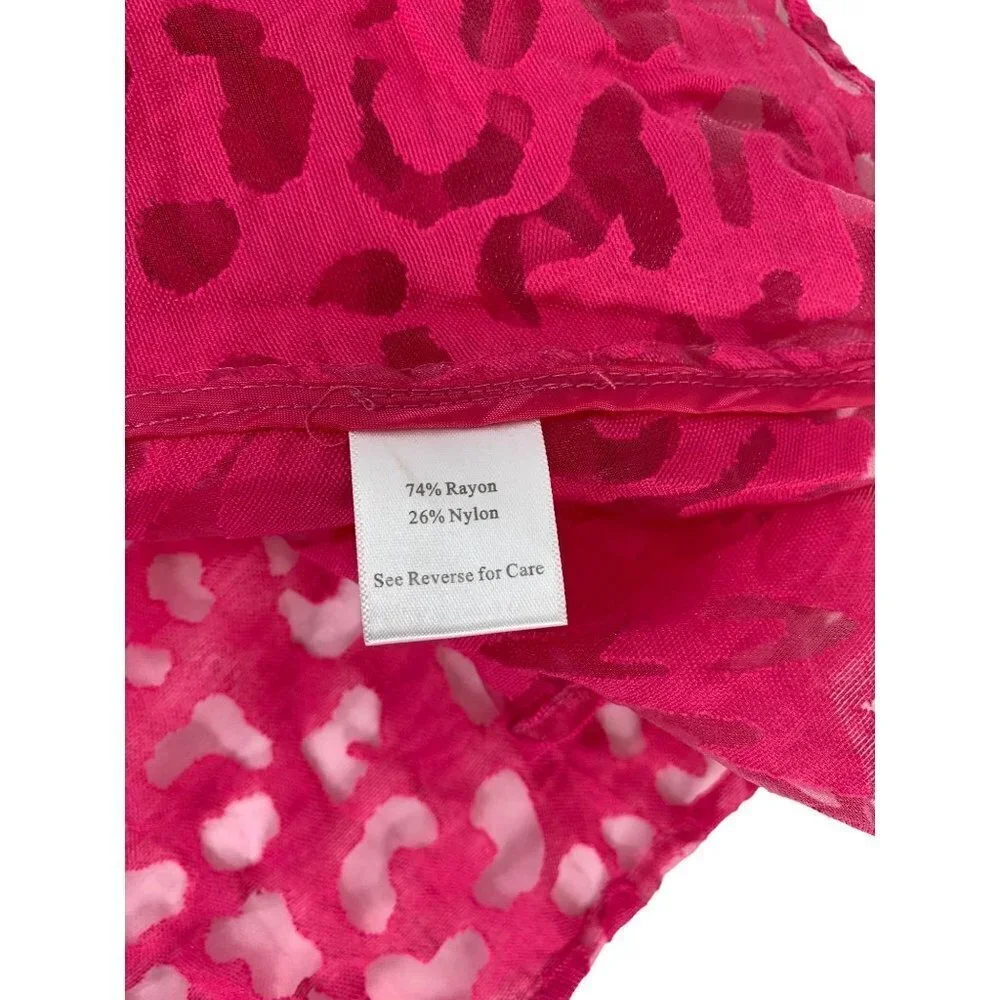 Katherine's Women's Hot Pink  Lace Cardigan - Picture 4 of 6